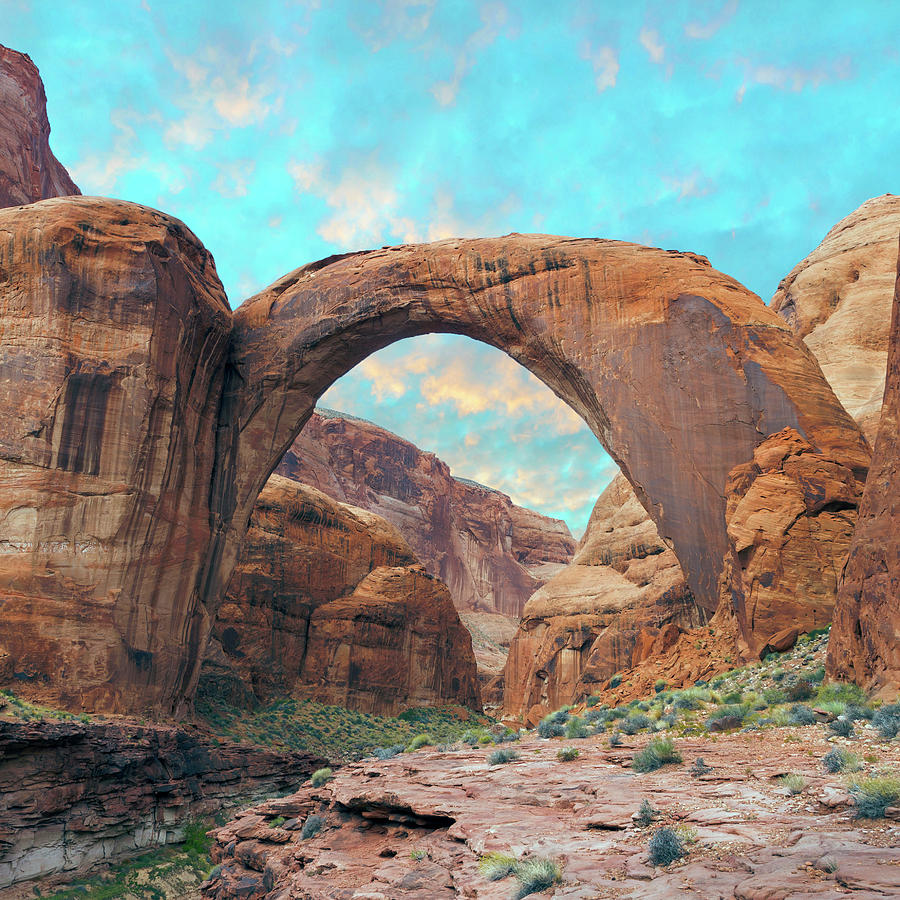 Landscape Photograph - USA, Arizona Rainbow Bridge Arch #1 by Jaynes Gallery