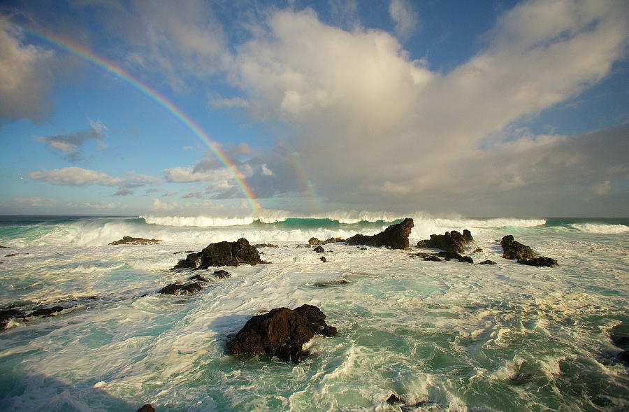 Usa, Hawaii, Rainbow Offshore #1 Photograph by Ron Dahlquist