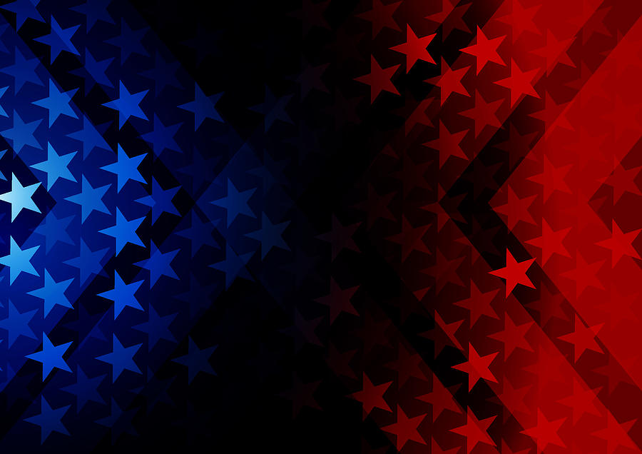 USA stars and stripes background #1 Drawing by Simon2579