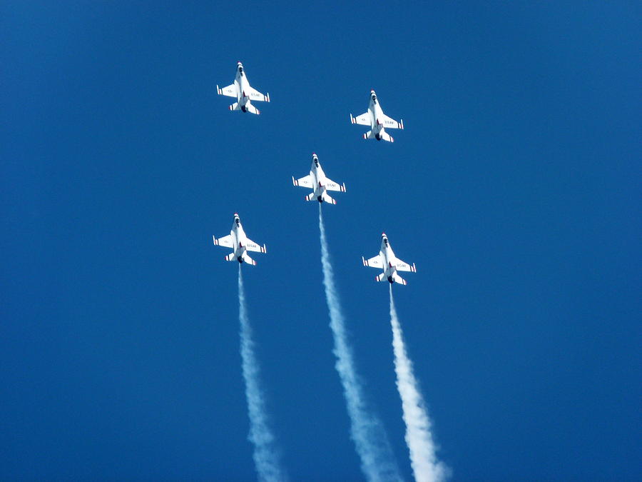 USAF Thunderbirds #1 Photograph by Jeff Lowe