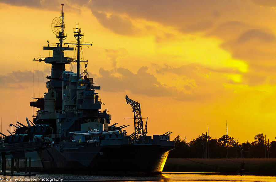 USS North Carolina BB-55 #1 Photograph by Tommy Anderson