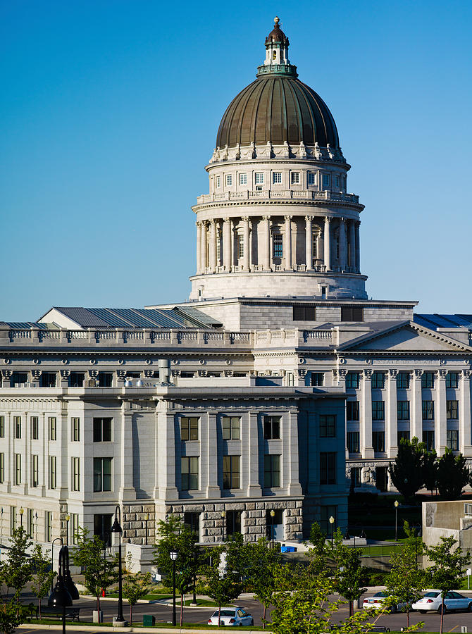 Architecture Photograph - Utah State Capitol Building, Salt Lake #1 by Panoramic Images