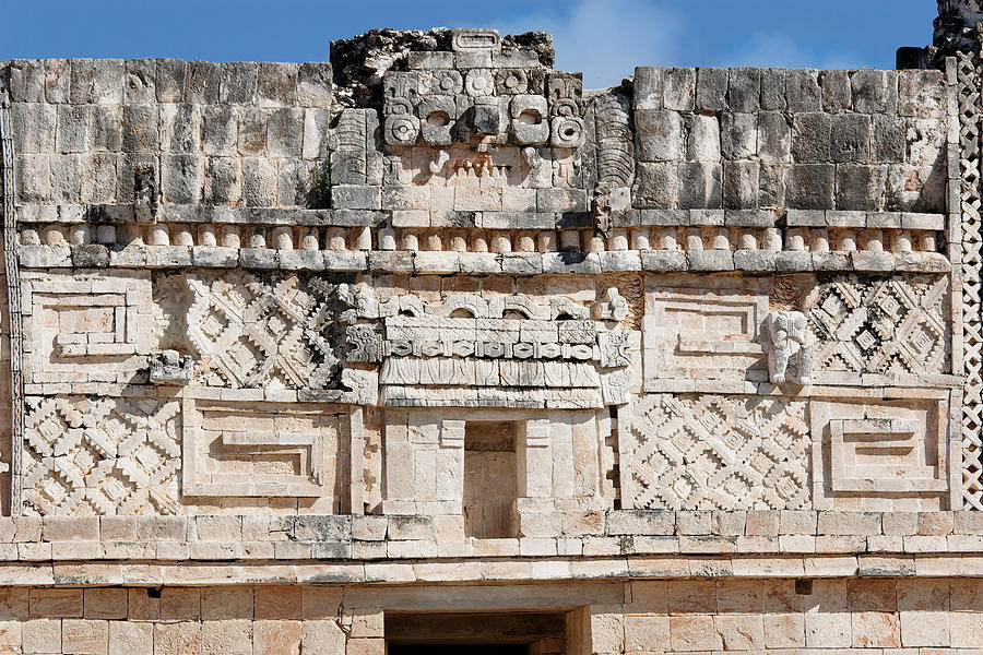 Uxmal wall Photograph by Jo Ann Snover - Fine Art America