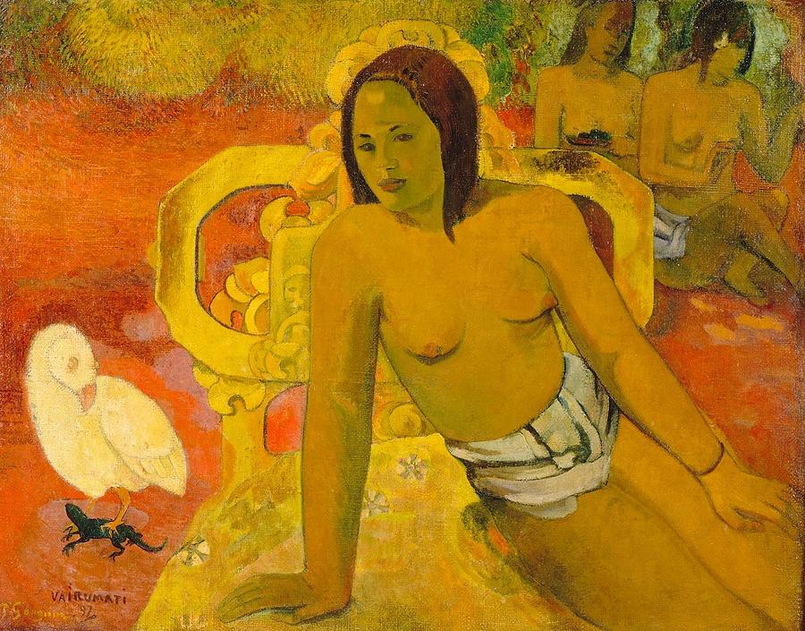 Vairumati #1 Painting by Paul Gauguin