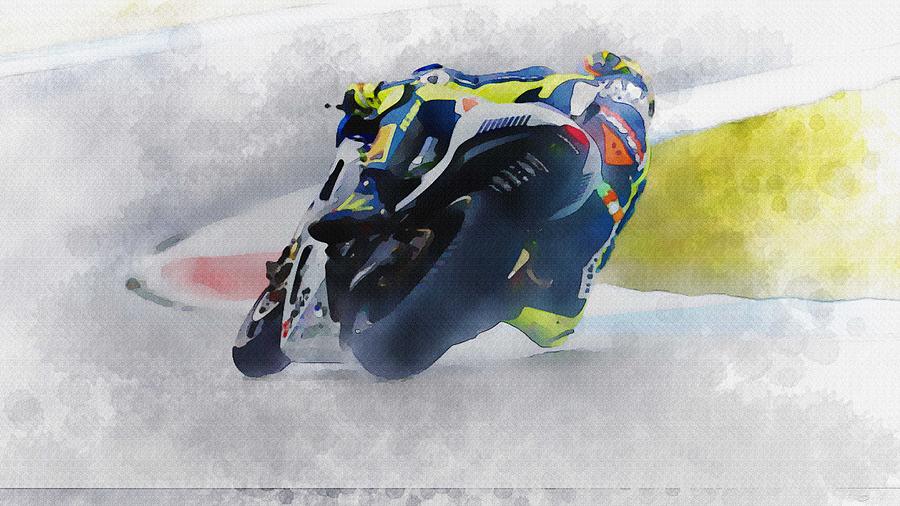 Valentino Rossi - The Doctor Digital Art by Don Kuing - Fine Art America