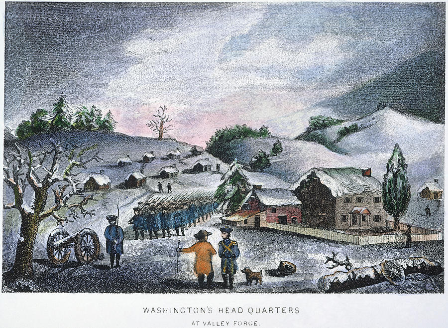 Valley Forge: Winter, 1777 #1 Photograph by Granger