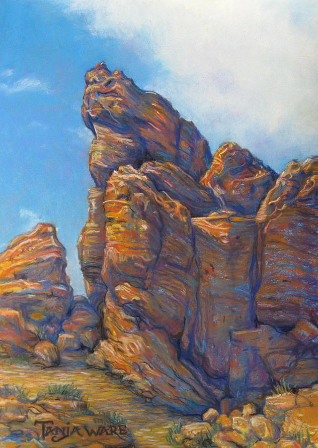 Valley of Fire #1 Painting by Tanja Ware - Fine Art America