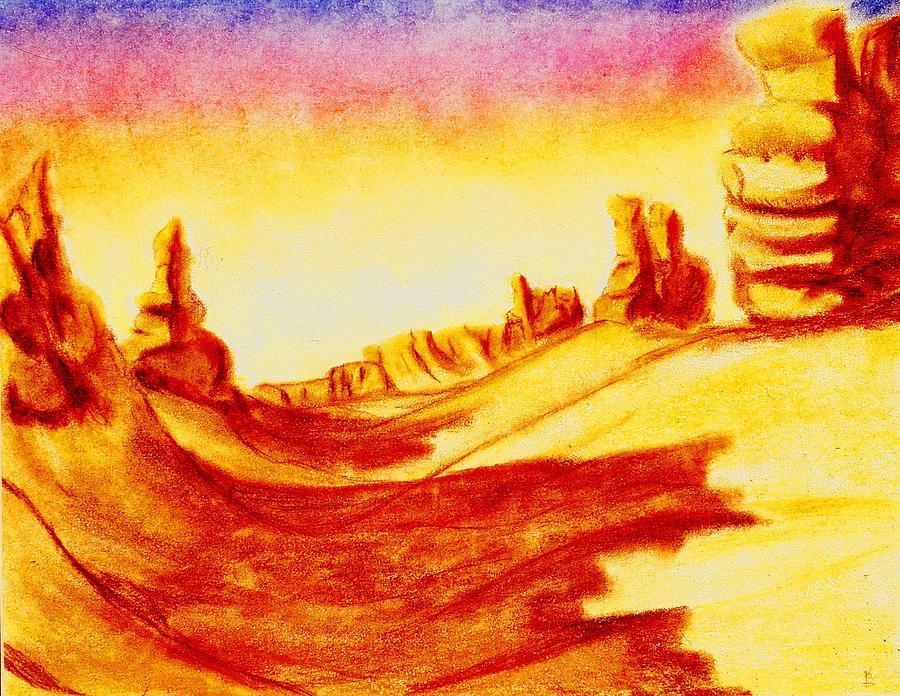 Valley of the Kings #1 Drawing by Karen Buford