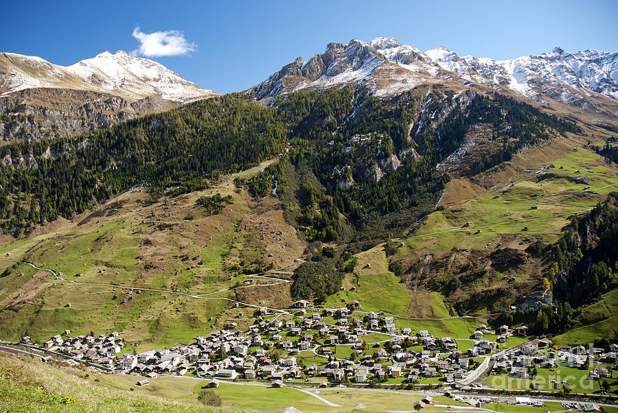 Vals Village In Switzerland Alps Photograph
