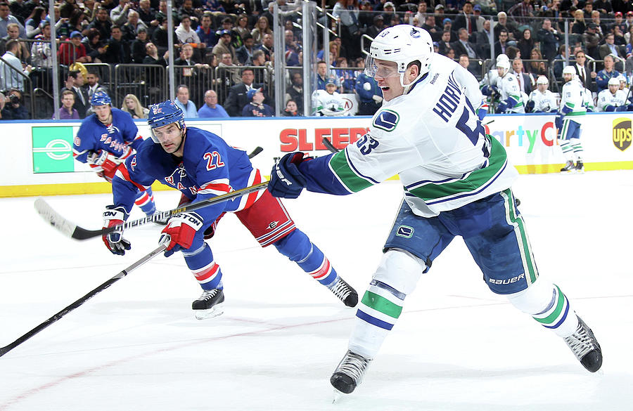 Vancouver Canucks V New York Rangers #1 Photograph by Jared Silber