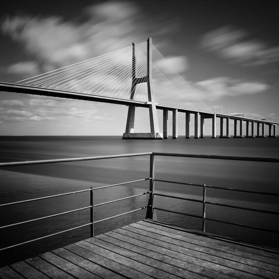 Bridge Photograph - Vasco da Gama Bridge #1 by Nina Papiorek