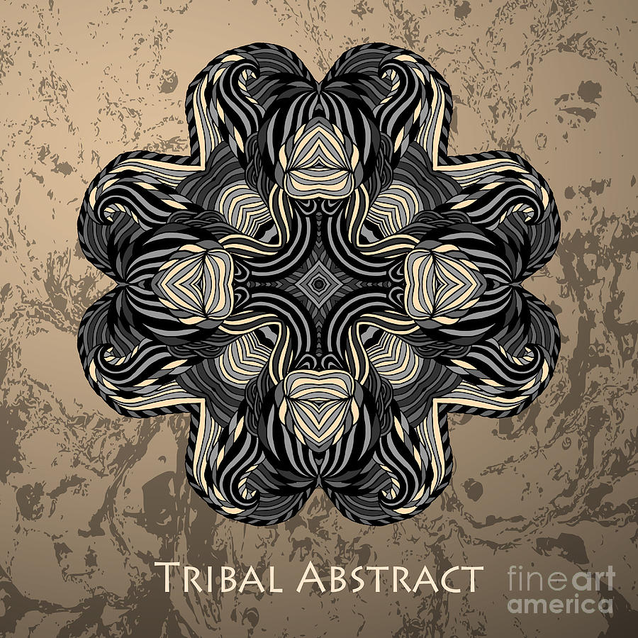 Vector Tribal Abstract Element Digital Art by Kakapo Studio Vector Tribal Abstract Element Digital Art by Kakapo Studio