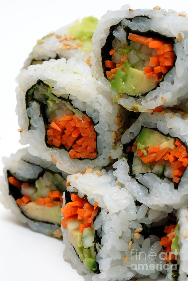 Vegetable Photograph - Vegetable Sushi #1 by Amy Cicconi