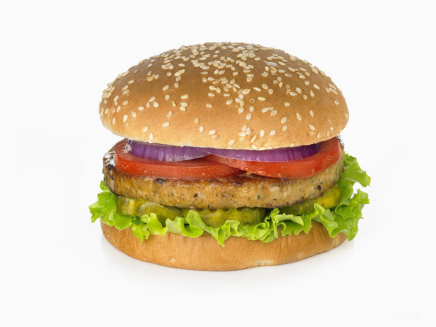 Veggie burger #1 Photograph by Lew Robertson