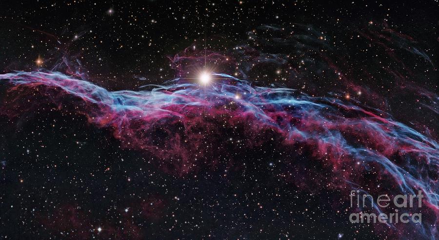 Space Photograph - Veil Nebula (ic 1340), Optical Image #1 by Robert Gendler