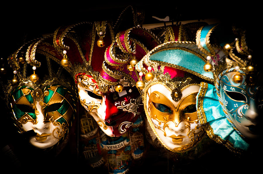 Venetian Masks Photograph - Venetian Masks #1 by Mickey Clausen
