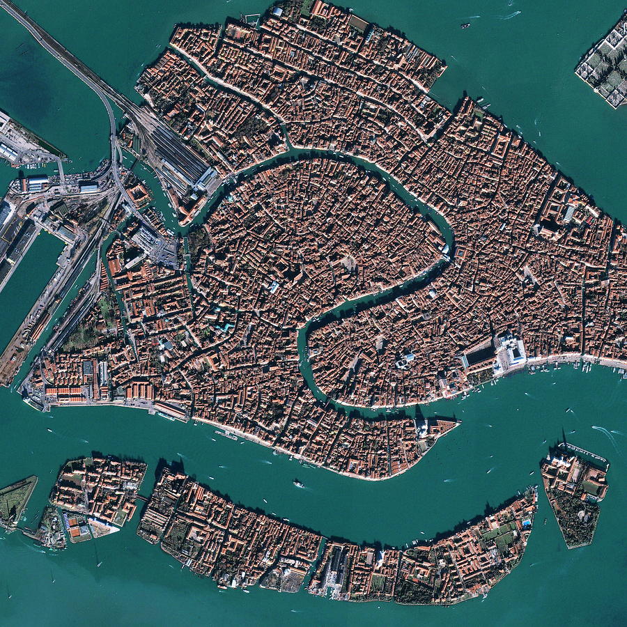 Venice #1 Photograph by Geoeye/science Photo Library