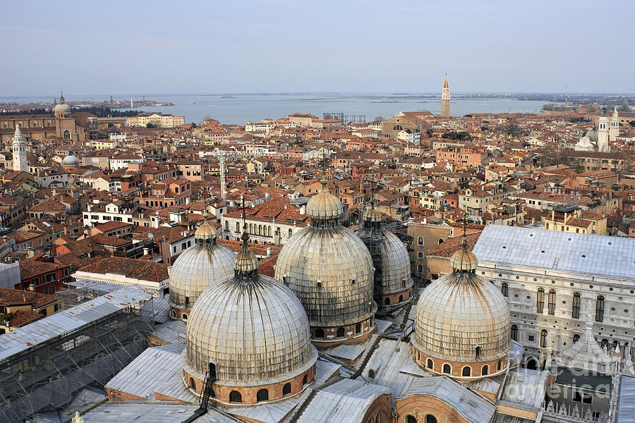 Terracotta Skyline Venice Italy Photograph by Julia Gavin