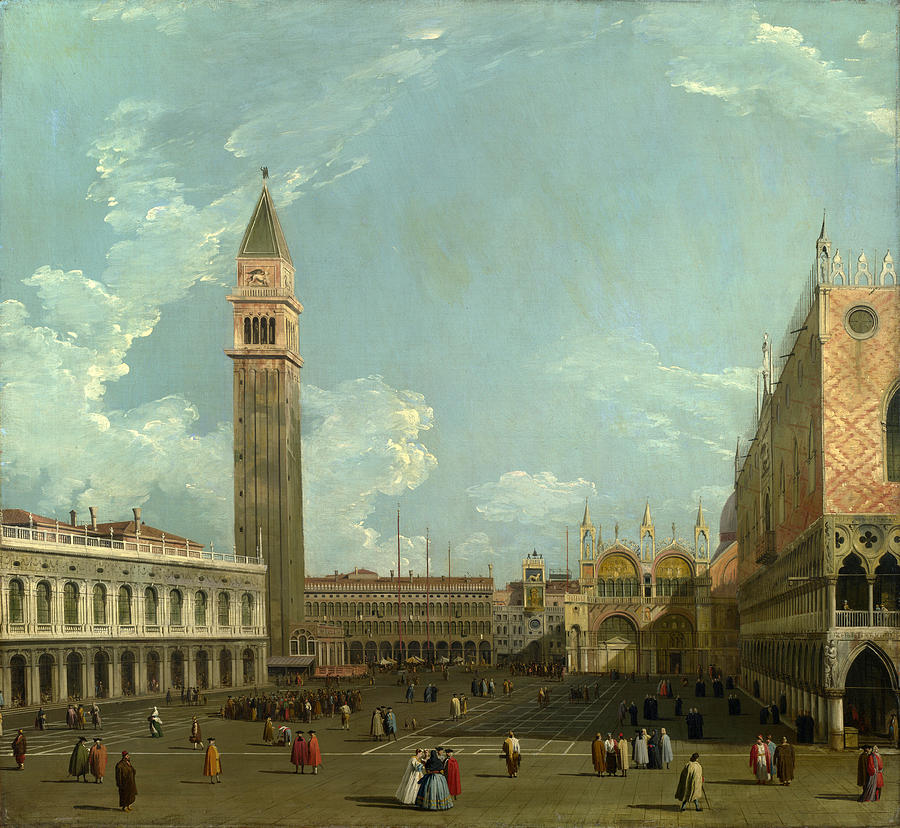 Venice - The Piazzetta from the Molo #2 Painting by Studio of Canaletto