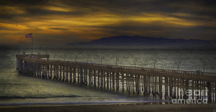 Ventura Pier #2 Painting by David Millenheft