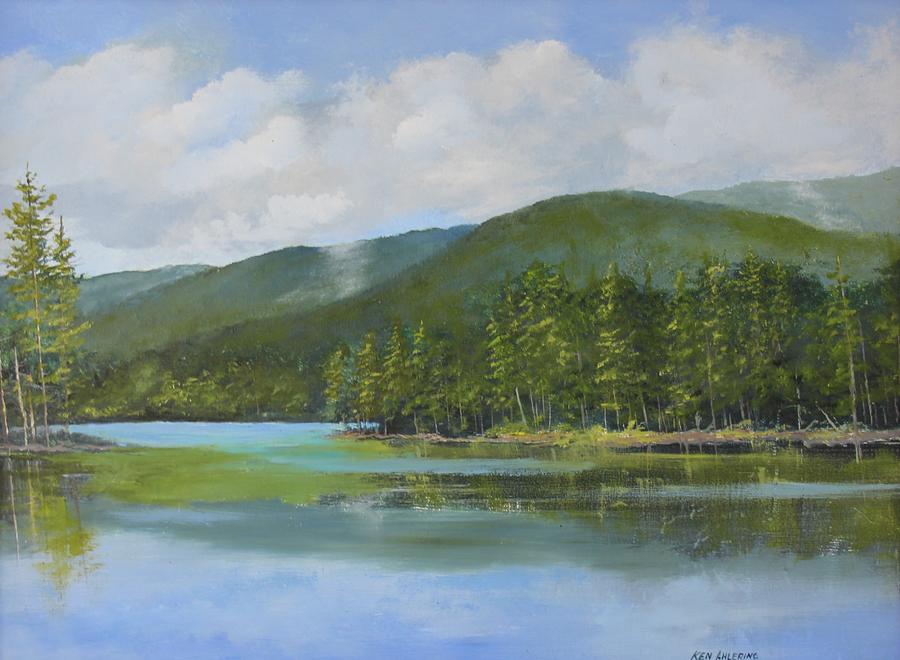 Vermont Lake Painting by Ken Ahlering