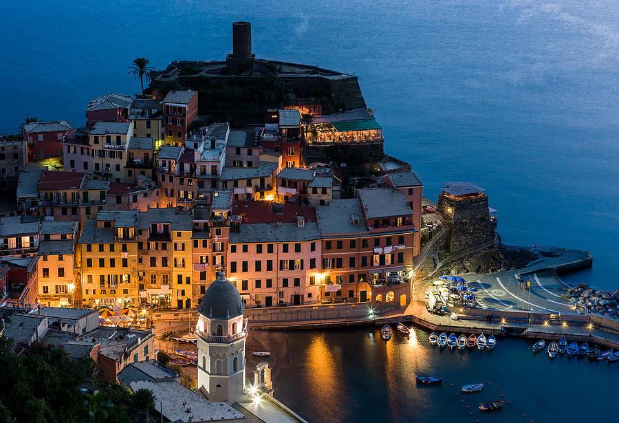 Vernazza Harbor #1 Photograph by Carl Amoth
