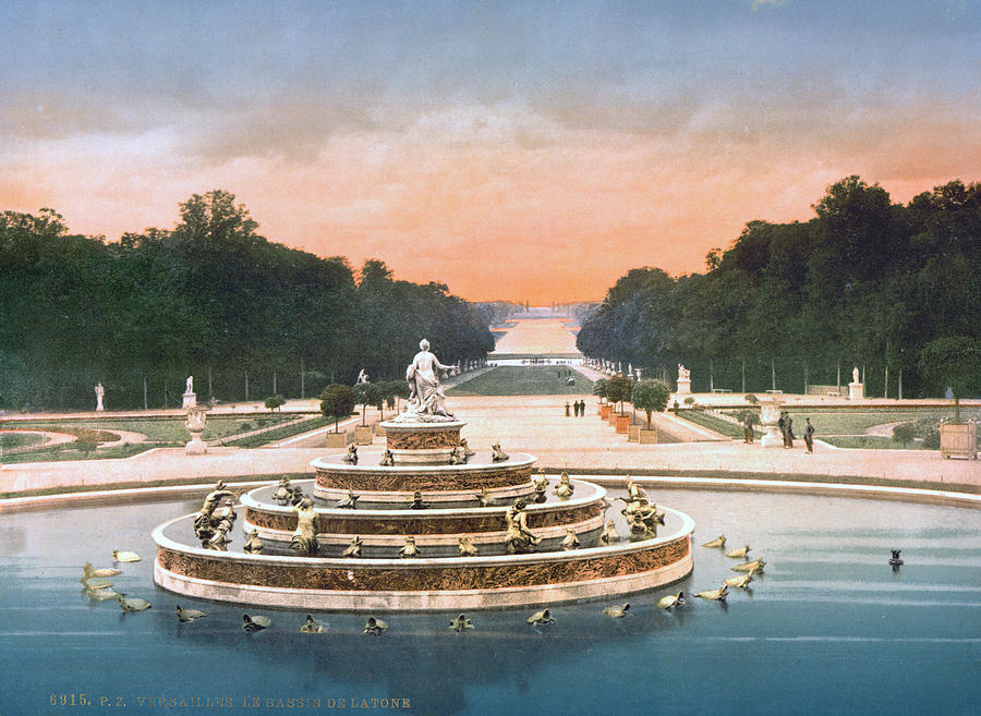 Versailles Fountain #1 Painting by Granger