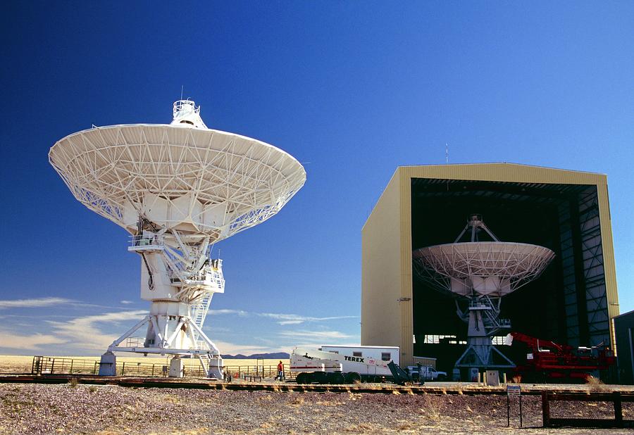 Very Large Array Antennas #1 by David Hay Jones/science Photo Library