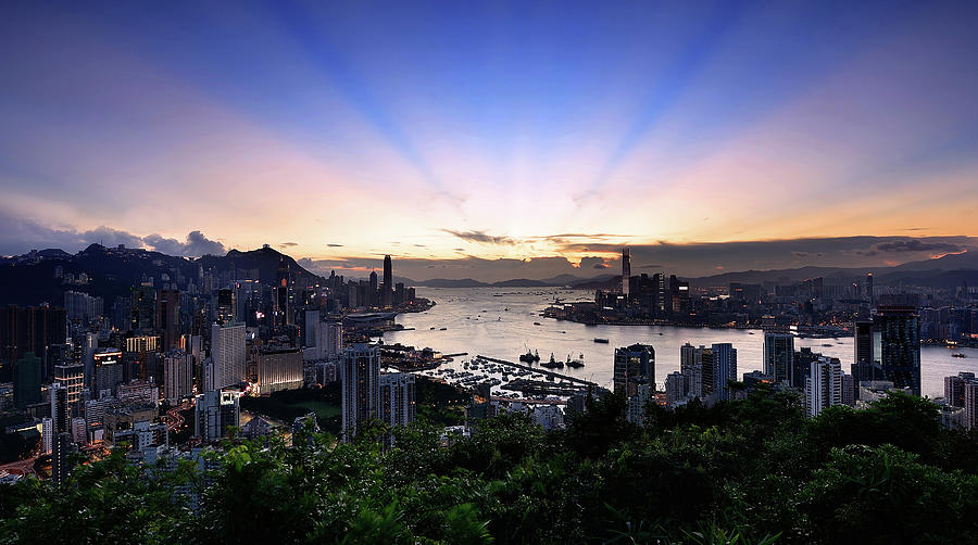 Victoria Harbour, Hong Kong, 2013 #1 Photograph by Joe Chen Photography