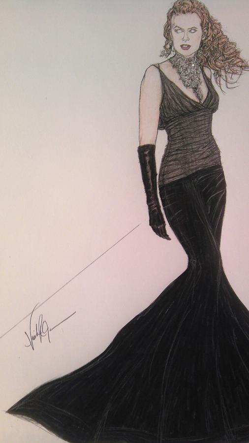 Nicole Kidman Drawing by Vicki  Jones