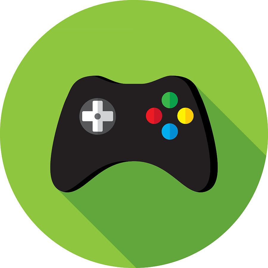 Video Game Controller Icon Flat #1 Drawing by JakeOlimb