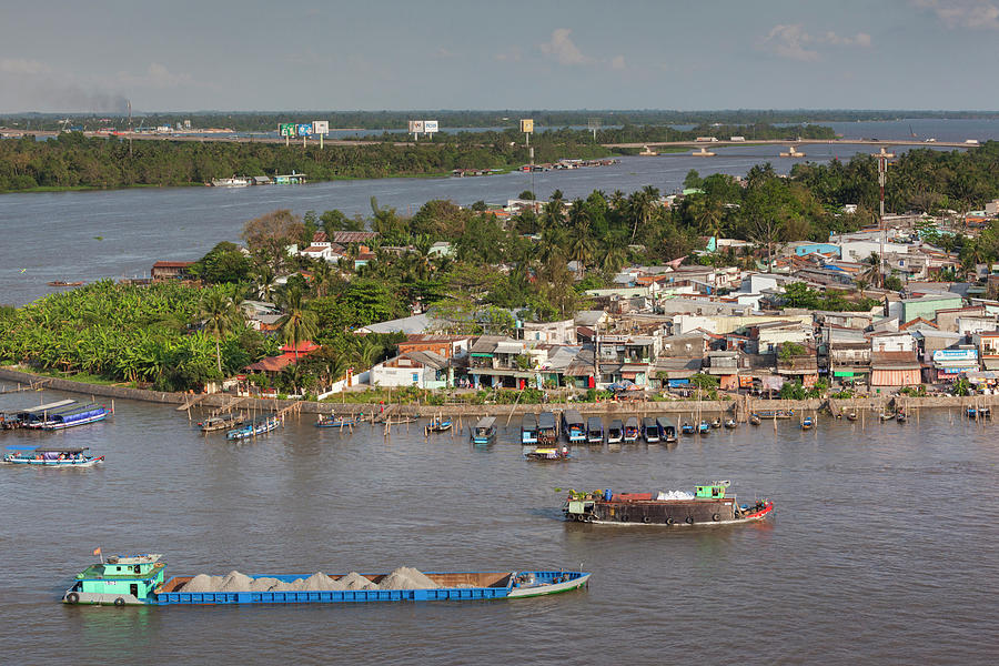 Boat Photograph - Vietnam, Mekong Delta #1 by Walter Bibikow