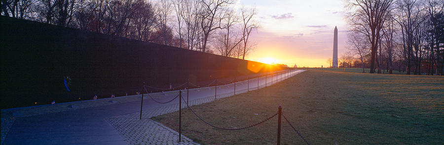 Vietnam Veterans Memorial At Sunrise #1 Photograph by Panoramic Images