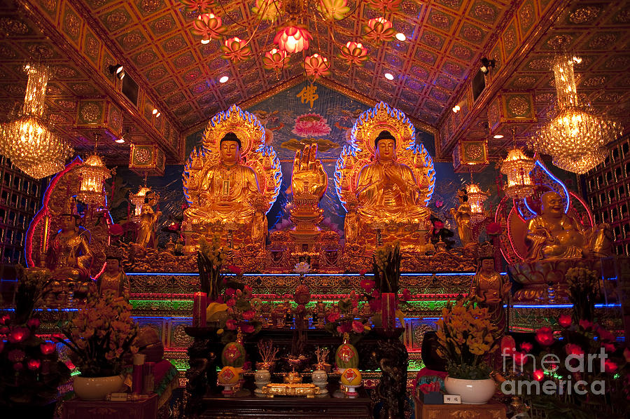 Vietnamese Temple Shrine #1 Photograph by Jim Corwin