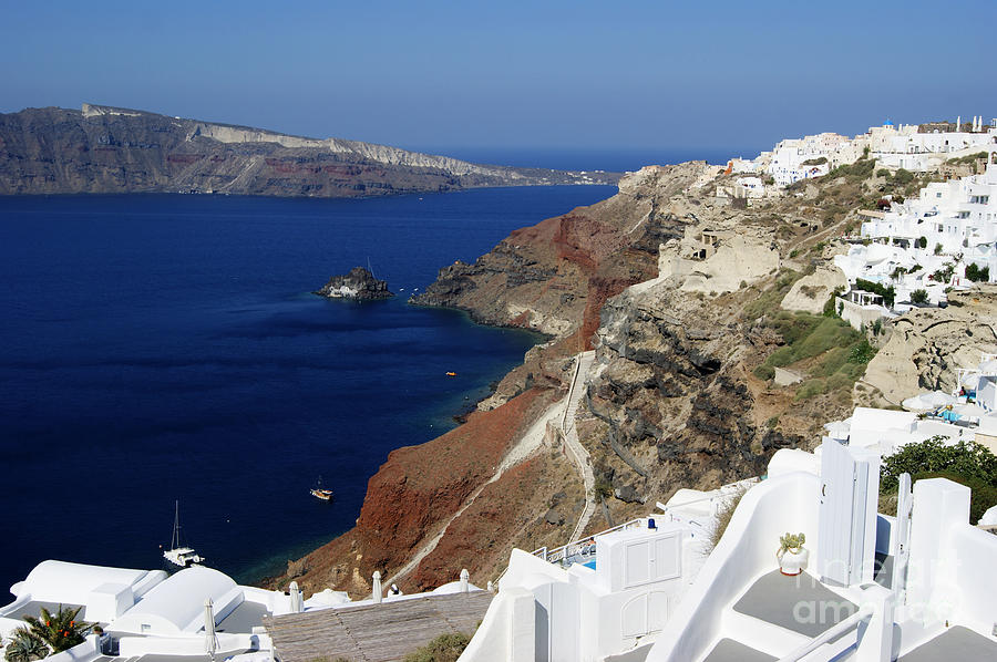 View From Oia #1 Photograph by David Birchall