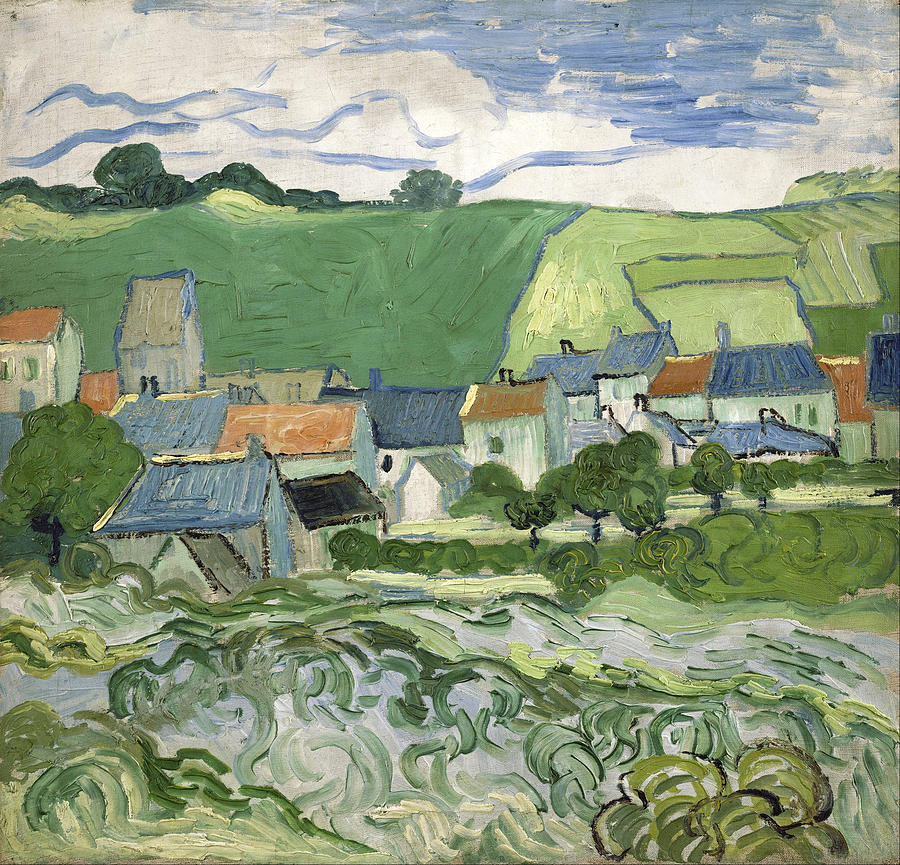 View of Auvers #7 Painting by Vincent van Gogh