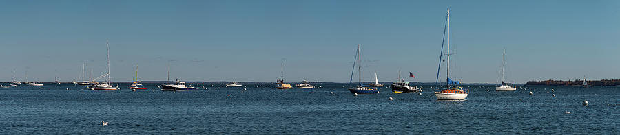 View Of Boats At Rockland Harbor #1 Photograph by Panoramic Images