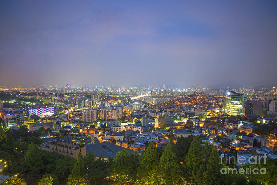 View Of Central Seoul In South Korea Photograph by JM Travel ...