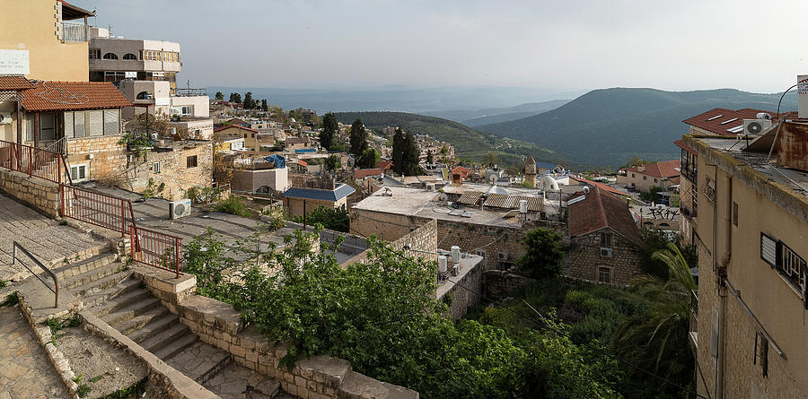 View Of Houses In A City, Safed Zfat #1 Photograph by Panoramic Images