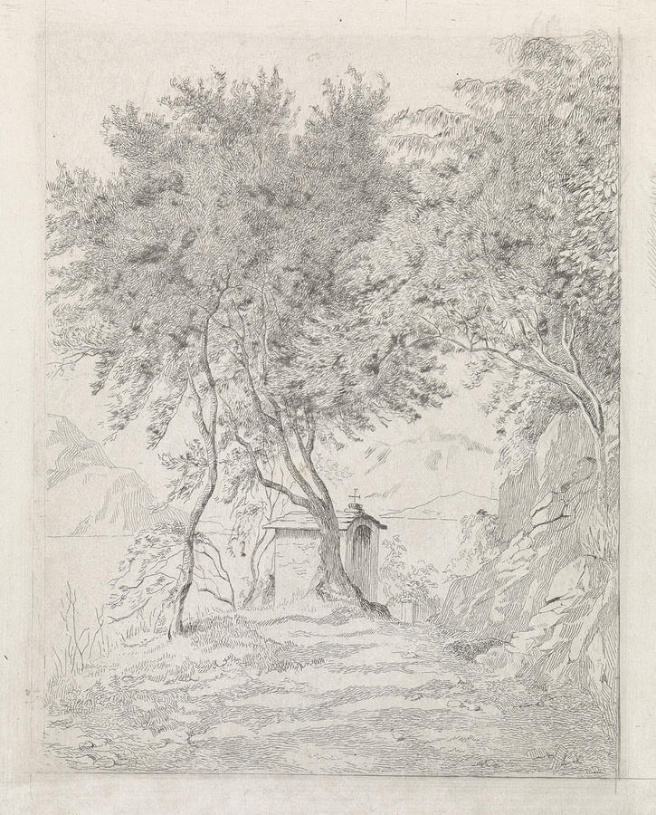 View Of Lake Como, David Van Der Kellen IIi Drawing by Artokoloro ...