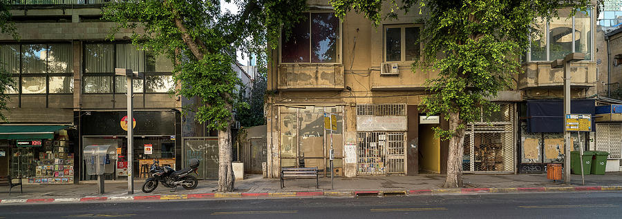 Architecture Photograph - View Of Shops On The Street, Allenby #1 by Panoramic Images