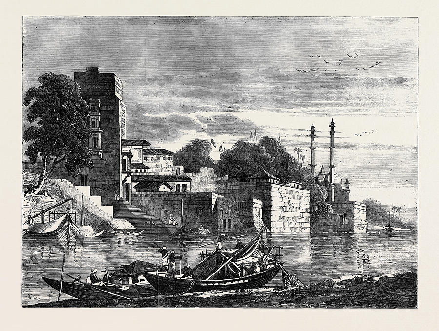 View On The Ganges Drawing by English School - Fine Art America