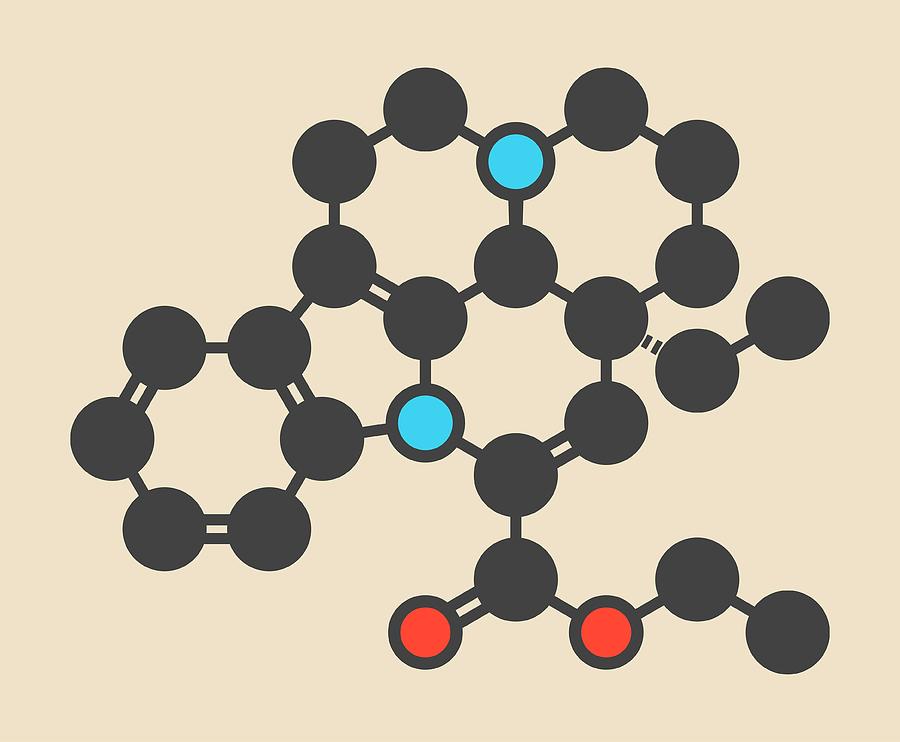 Ring Photograph - Vinpocetine Molecule #1 by Molekuul