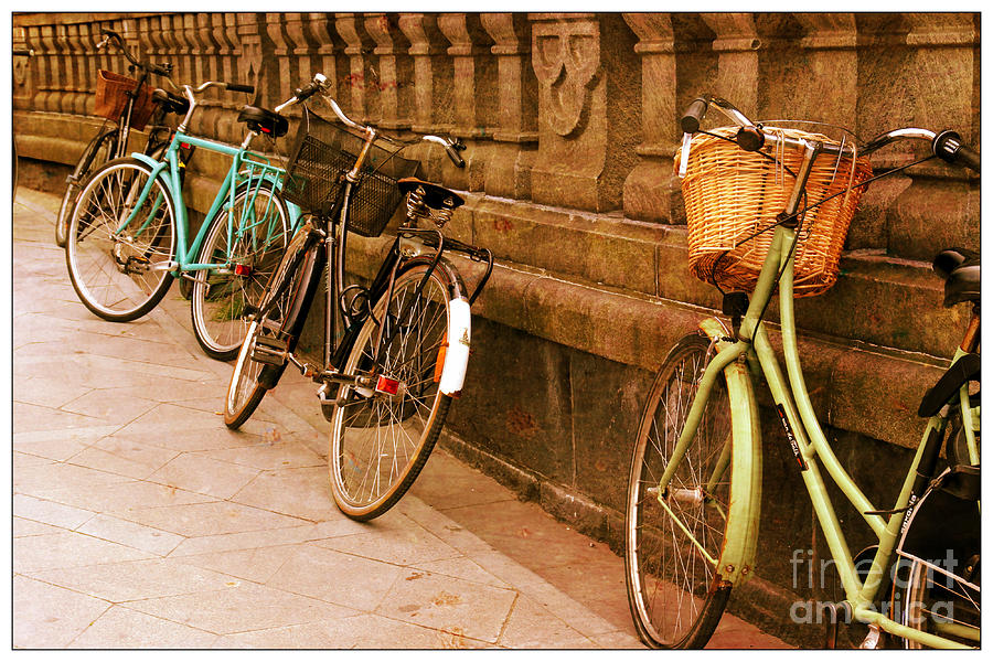 Vintage Photograph - Vintage Bicycles #1 by Sophie Vigneault