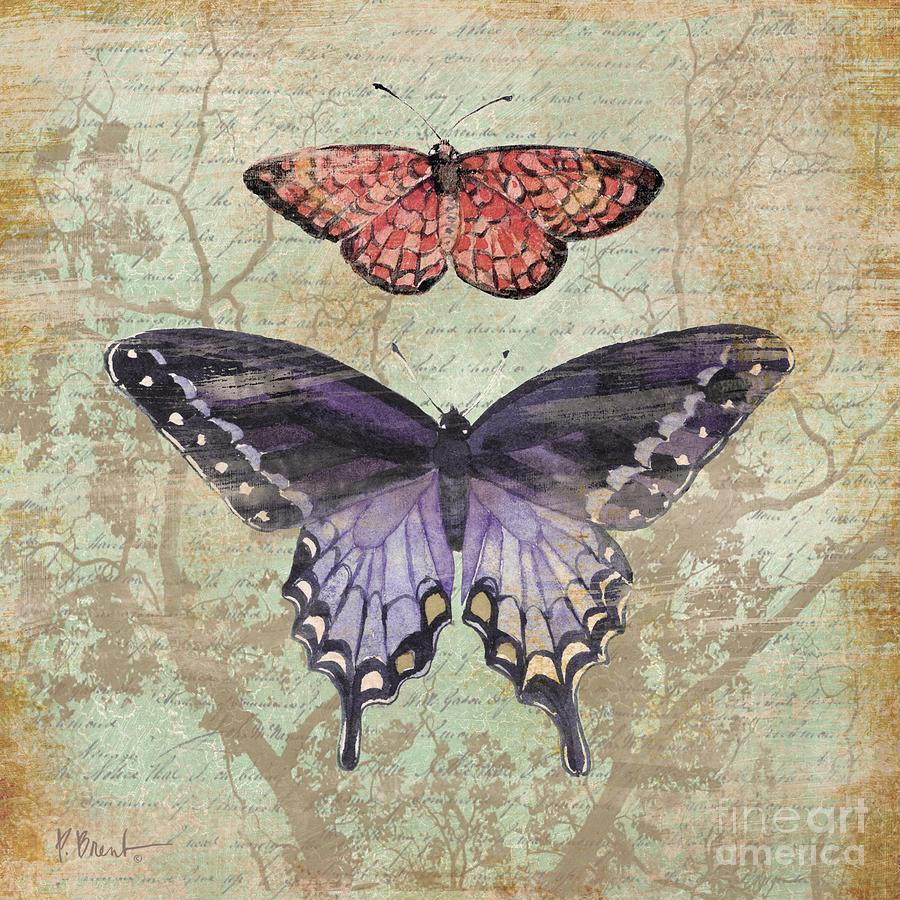 Nature Painting - Vintage Butterfly IV #1 by Paul Brent