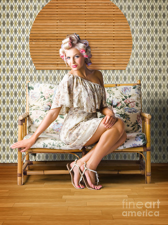 Vintage Fashion Photo Of A Sexy Blond Woman Photograph By Jorgo Photography Pixels