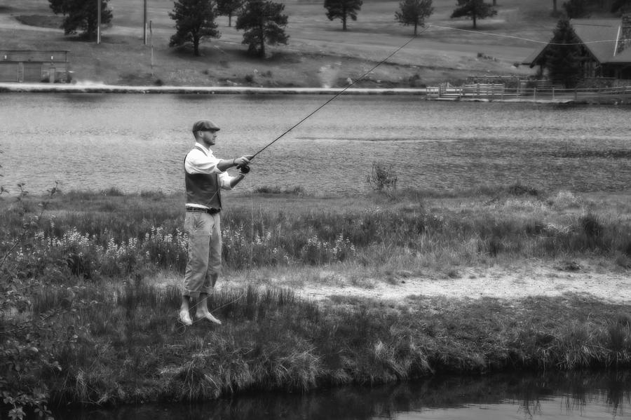 Vintage Fly Fishing Photograph