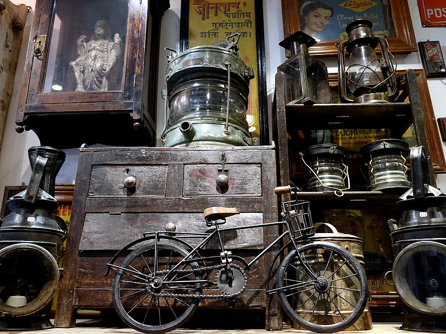Vintage Items Store In The Passage Du Grand Cerf In Paris France #1 Photograph by Rick Rosenshein