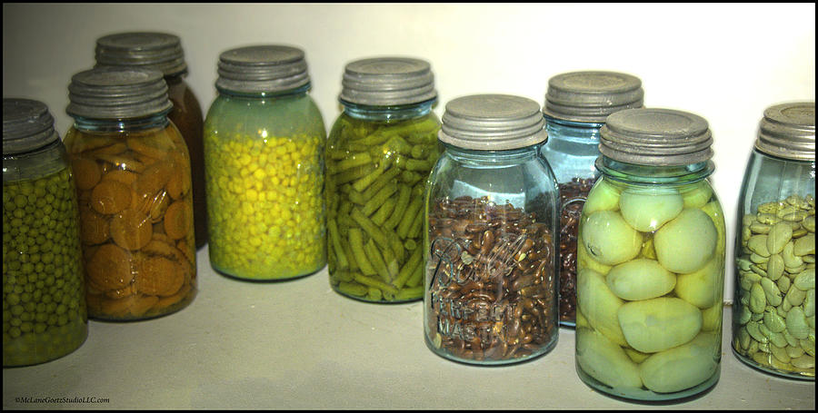 Vintage kitchen glass jar Canning #1 Photograph by LeeAnn McLaneGoetz McLaneGoetzStudioLLCcom
