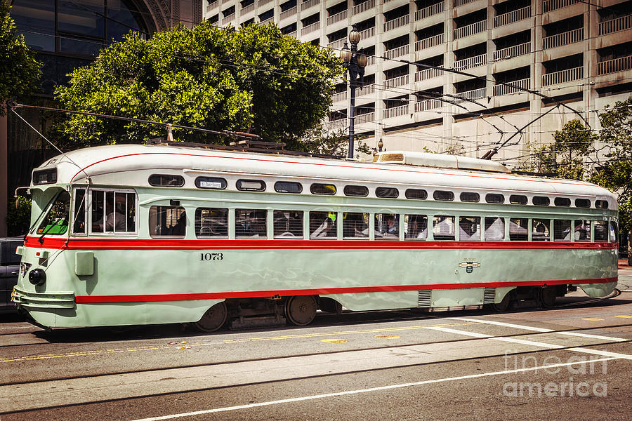 Vintage Streetcar San Francisco Photograph by Colin and Linda McKie